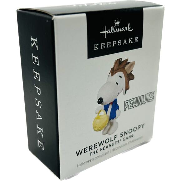 Hallmark WEREWOLF SNOOPY Halloween Miniature Keepsake‎ Ornament 2022 Peanuts - Picture 1 of 7